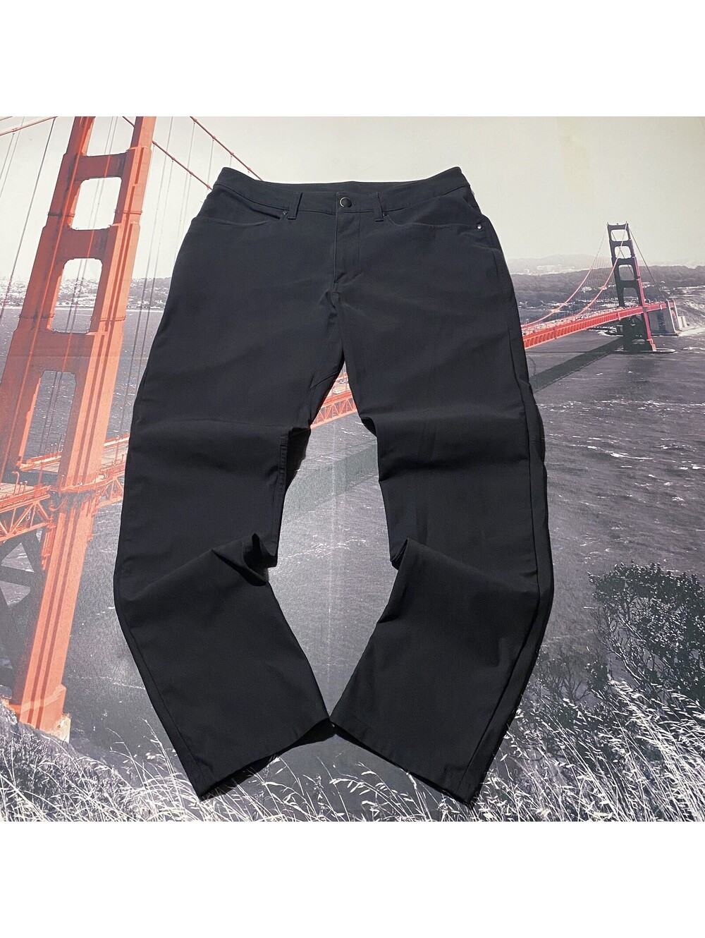 Lululemon ABC Pant Mens Size 30x29 Black Slim Fit Warpstreme Athleisure Pockets